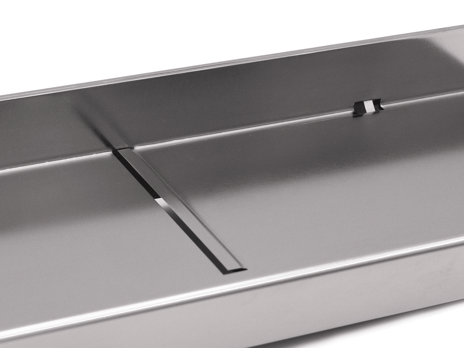 Heavy-duty bladeless stainless steel soap planer & beveler combo that never needs blade replacement. It evenly smoothes out surfaces and/or remove the sharp edges. It can also produce sample slices, create design elements or faceted look like gemstones. Beautiful high-polished finish.