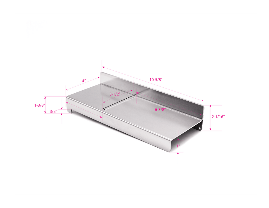 Heavy-duty bladeless stainless steel soap planer dimension.