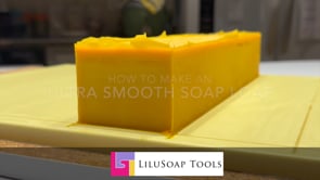 how to make ultra smooth soap loaf without liners