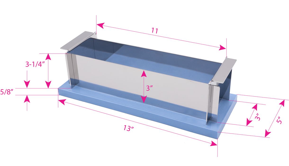 LiluSoap Tools LiluMold One single-loaf mold 3"x3"x11"-dimension