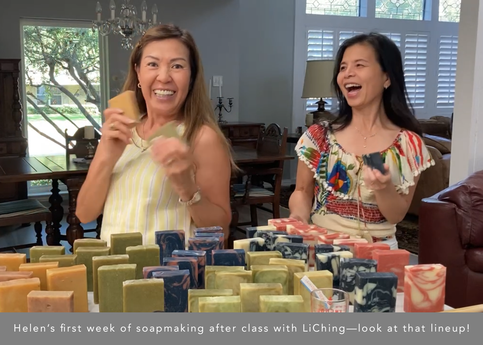 Hands-On Soapmaking Class with LiChing on April 1 — $130 per person (1 Loaf / 11 Bars)